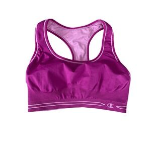 Champion Women Reversible Sport Bra Racerback Seamless Pink Workout Fitness